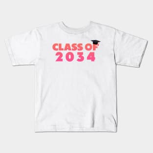 class of 2034 Orange Kids T-Shirt